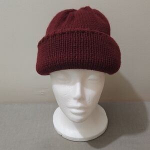 Burgundy 100% Acrylic Beanie